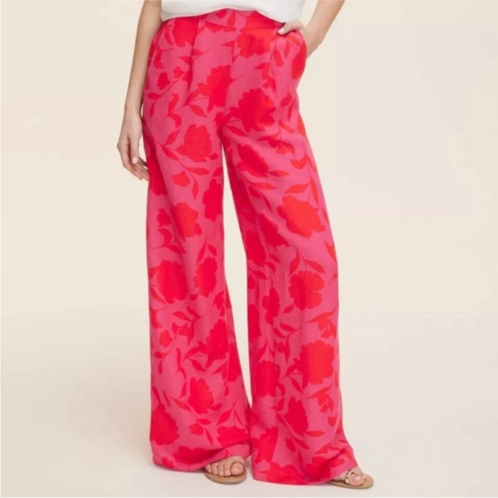 Kate Spade New York X Target Classic Rose High Rise Linen Trouser